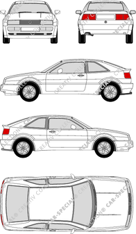 Volkswagen Corrado Coupé, à partir de 1990 (VW_107)