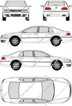 Volkswagen Phaeton limusina, 2002–2011 (VW_109)