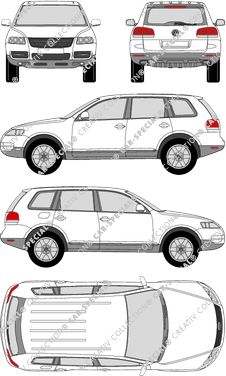 Volkswagen Touareg station wagon, 2002–2007 (VW_110)