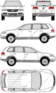 Volkswagen Touareg, combi, 5 Doors (2002)