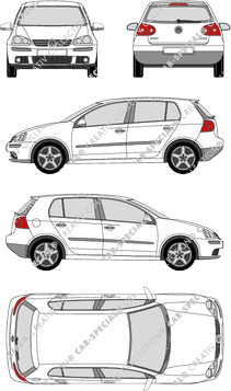 Volkswagen Golf, V, Kombilimousine, 5 Doors (2003)