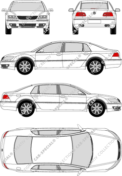 Volkswagen Phaeton, berlina, empattement long, 4 Doors (2003)