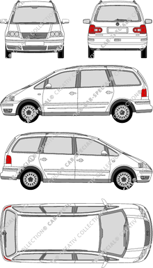 Volkswagen Sharan, Kombi, 5 Doors (2004)