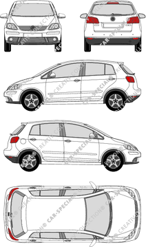 Volkswagen Golf Plus, V, Plus, Kombilimousine, 5 Doors (2005)