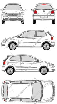 Volkswagen Polo, IV, Hatchback, 3 Doors (2005)
