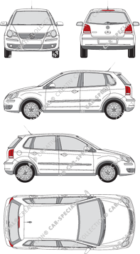 Volkswagen Polo Hatchback, 2005–2009 (VW_172)