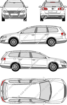 Volkswagen Passat Variant Kombi, 2005–2010 (VW_173)