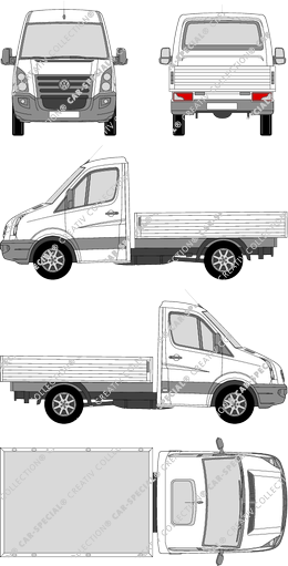 Volkswagen Crafter 30, Pritsche, Radstand kurz, Einzelkabine (2006)