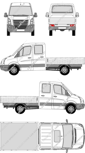 Volkswagen Crafter 30, Pritsche, Radstand mittel, Doppelkabine (2006)