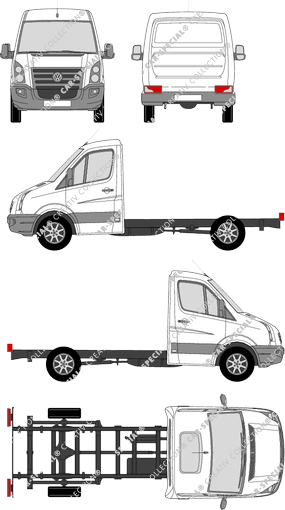 Volkswagen Crafter Chassis for superstructures, 2006–2010 (VW_207)