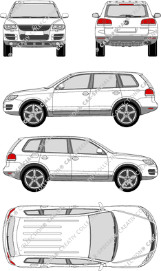 Volkswagen Touareg, Station wagon, 5 Doors (2007)