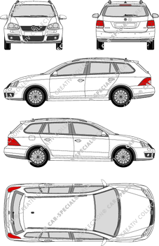 Volkswagen Golf Variant, 2007–2009 (VW_211)