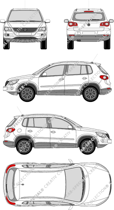 Volkswagen Tiguan break, 2007–2011 (VW_212)