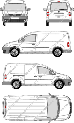 Volkswagen Caddy Kastenwagen, 2007–2010 (VW_220)