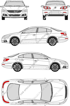 Volkswagen Passat CC, CC, berlina, 4 Doors (2008)