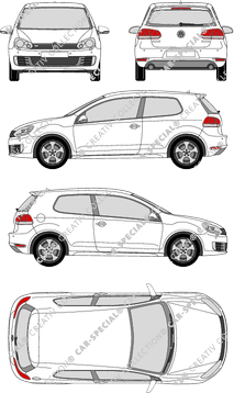 Volkswagen Golf Kombilimousine, 2009–2012 (VW_232)