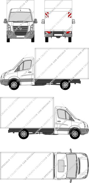 Volkswagen Crafter, Box bodies, medium wheelbase (2006)