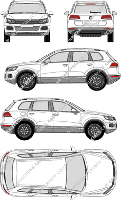 Volkswagen Touareg, station wagon, 5 Doors (2010)