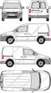 Volkswagen Caddy furgón, 2010–2015 (VW_326)