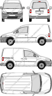 Volkswagen Caddy van/transporter, 2010–2015 (VW_332)