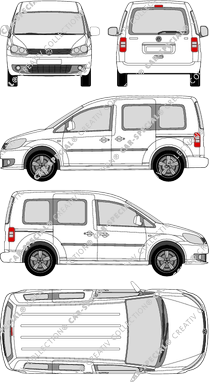 Volkswagen Caddy Hochdachkombi, 2010–2015 (VW_339)