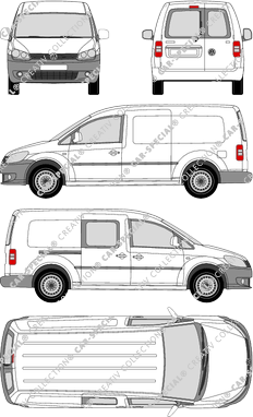 Volkswagen Caddy, 2010–2015 (VW_344)