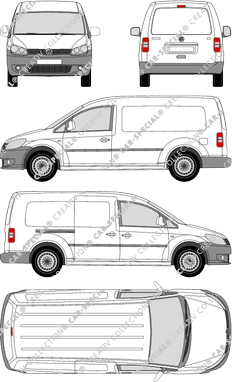Volkswagen Caddy, 2010–2015 (VW_346)