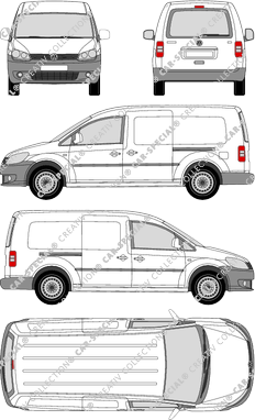 Volkswagen Caddy, 2010–2015 (VW_349)