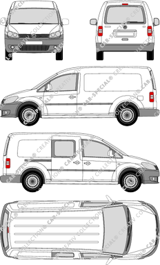 Volkswagen Caddy, 2010–2015 (VW_350)