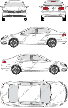 Volkswagen Passat, 2010–2014 (VW_356)