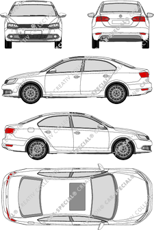 Volkswagen Jetta limusina, 2010–2018 (VW_358)