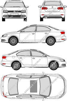 Volkswagen Jetta berlina, 2010–2018 (VW_358)