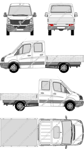 Volkswagen Crafter catre, 2011–2017 (VW_389)