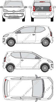 Volkswagen up!, Hatchback, 3 Doors (2011)