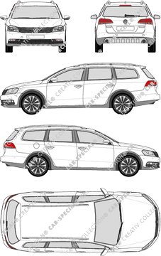 Volkswagen Passat station wagon, 2012–2014 (VW_401)