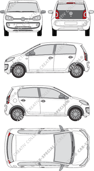 Volkswagen up!, Hayon, 5 Doors (2012)