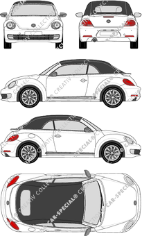 Volkswagen Beetle Cabrio, 2013–2016 (VW_410)