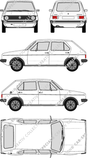 Volkswagen Golf Kombilimousine, 1974–1983 (VW_411)