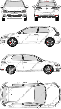 Volkswagen Golf GTI, Hayon, 3 Doors (2013)