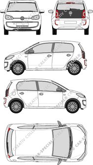 Volkswagen up! Kombilimousine, 2013–2016 (VW_421)