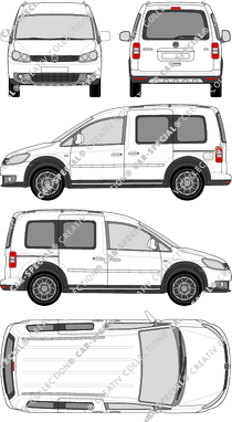 Volkswagen Caddy Hochdachkombi, 2013–2015 (VW_426)