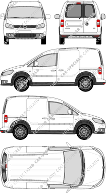 Volkswagen Caddy, 2013–2015 (VW_429)