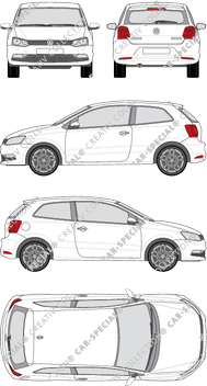 Volkswagen Polo, 2014–2017 (VW_432)