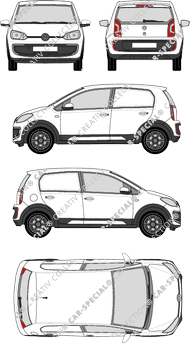 Volkswagen up! load-up!, load-up!, Hayon, 5 Doors (2014)