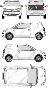 Volkswagen up! CityVan, CityVan, Hayon, 3 Doors (2014)