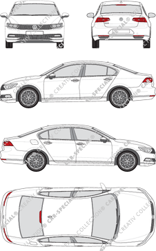 Volkswagen Passat limusina, 2014–2019 (VW_444)