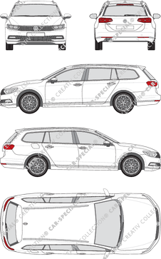 Volkswagen Passat Variant, 2014–2019 (VW_445)