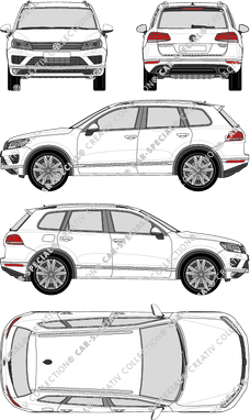 Volkswagen Touareg, station wagon, 5 Doors (2014)