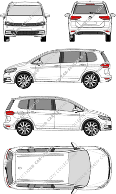 Volkswagen Touran, station wagon, 5 Doors (2015)