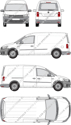 Volkswagen Caddy Kastenwagen, 2015–2020 (VW_462)